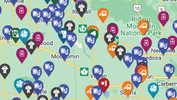 Carte des projets de logement et de l'infrastructure